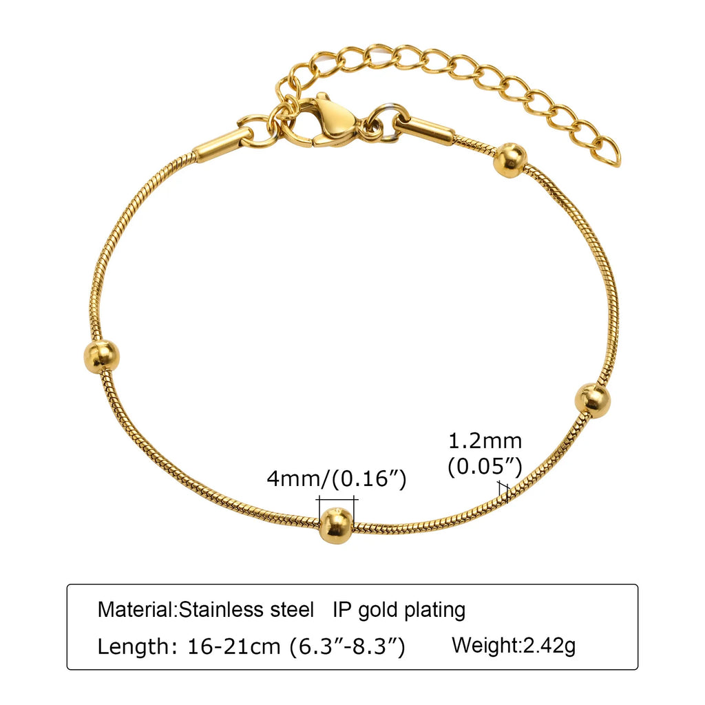 Bracelet Acier Inoxydable Dorée