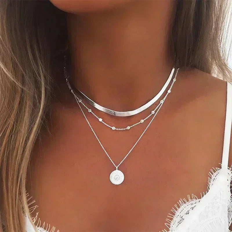 Collier Collection Constellation – Pendentif Minimaliste en Acier Inoxydable