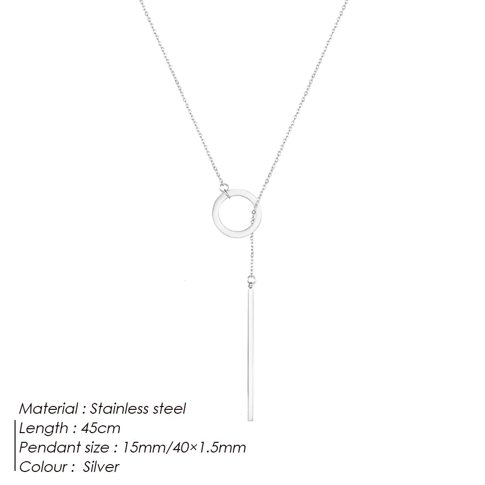 Collier Halo Stellaire – Chaîne en Acier Inoxydable Doré